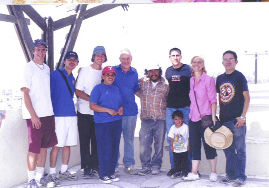 3 photos Isabel Beatrice Dad Jim Hubbell friends